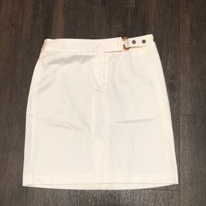 J McLaughlin Womens White Solid Pencil Skirt Size 2 new